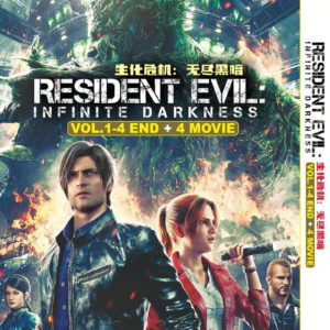 Anime DVD Resident Evil: Infinite Darkness (1-4 End+4 Movie) ENGLISH DUB Box Set